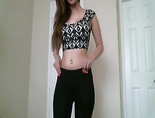 Yoga Pants And Satin Panties