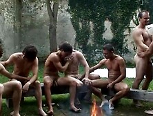 Bunch Of Horny Gay Lads Are Having Outdoor Gay Sex Party