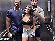 Our new personal trainer is very attentive.  He gave us a lesson on how to fuck your wife after training.