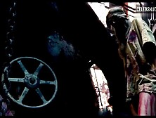 Candice Starks Blonde,  Axe scene in Survival Knife (2016)