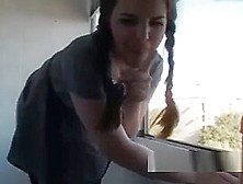 Deutch Girl Pigtails Fingering