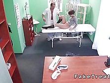 Short Haired Patient Sucked Doctors Dick