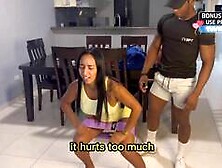 Latin BBC trainer nails hotwife,  subtitles in English - XXX!