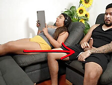 My Stepbrother Pulls Out His Dick while I'm Studying Online (unexpected Ending)