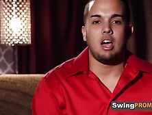 Latin couple engages in hot sex in the shower before getting ready