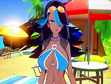 Pokemon Shelly Asian Cartoon 3D