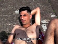 Gay Hunter Bareback Blowjob Outdoors