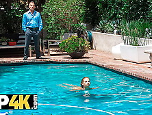 DADDY4K.  Nymph likes taboo sex with BFs dad on sexy summer day