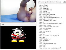 Chatroulette Spanish Couple Play With Dildo And Fuck