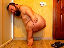 Midget Shows His Fat Ass In Panties And Without