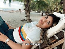 I met a cutie on the way to the beach and that babe led me to experience smth I didn't wait.