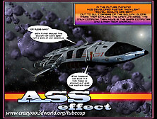 3D Comic: Ass Effect.  1