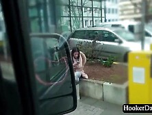 Christmas fun inside the van with German Goddess and amateur