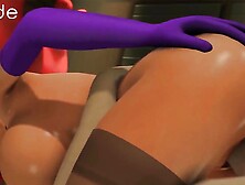 Spooky Girl Reverse Cowgirl Double Penetration Huge Boner Threesome