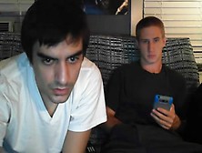 2 Str8 Greek Boys Jerking Together Their Big Cocks On Cam