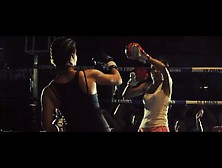 A Scene In The Credits Of A Female Muay Thai Film Ex.   Tiger