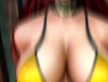 Busty redhead succubus sexually tortures and fucks gorgeous blonde female elf