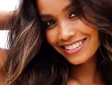 Putri Cinta - Exotic Beauty Showing Her Flawless Round Breasts On An Empty Beach