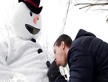 Twinkpop - Tattooed Guy Bo Sinn Gets Dressed As A Snowman And Fucks All Of Benjamin Blue's Holes