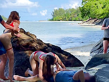 Voyeurs catch us getting it on at the beach - applause at the finish