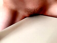 [Thin mosaic] If you masturbation at the corner of the desk,  heat up and squirt [Japanese]
