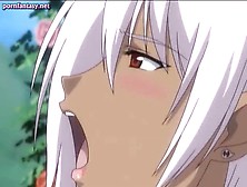 Lascive anime elf gets fingered