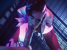 Sombra Struggles To Lick Enormous Schlong