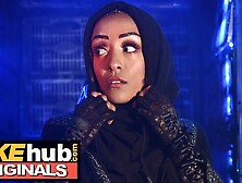 Space Taxi Fit Ebony Babe with Big Tits Fucked before Creampie