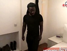 Old willing blonde loves chocolate dicks