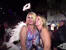 Following Hot Ass Girls Around Naked in the Streets During the Last Hours of Fantasy Fest 2014 - NebraskaCoeds