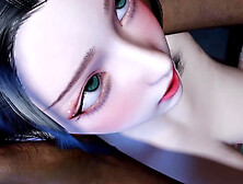 3D Asian Wife Cheating with Big Black Cock and Pissing a Lot