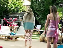 Girl Almost Drowning In Pool