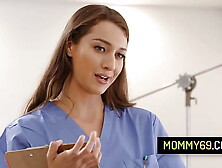 Perv stepson rear-end rides his horny stepmom and his nurse - Bella Rolland,  Jennifer White