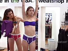 Gia Hill And Noma Hill In Noma American Apparel Shopping Spree