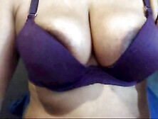 Gorgeous ebony babe Miya White getting messy in the morning solo before her shower