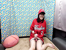 Hitomi Is A Asian Amatuer Who Likes Watching Baseball!