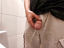 Naughty Men Peeing In Public Restrooms - A Diverse Collection Of Hot Urination Scenes!