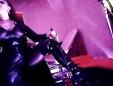 Dominatrix Eva Latex Fetish Big Ass Milf Femdom Goddess Solo Boots Glasses Mistress Leather Hot