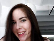 Tattooed and Pierced Brunette Rides Cock