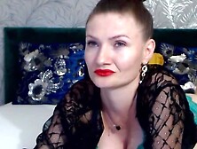 Huge tits Romanian MILF masturbates on webcam solo show