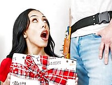 Petite Latina teen stepdaughter gets fucked by big hard dick handy stepdad