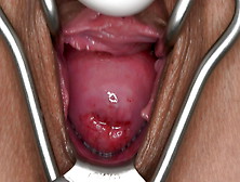 Tina Speculum Play And Cervix Closeup