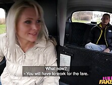 Female Fake Taxi Golden-haired mother I'd like to fuck with Great Natural Bazookas Rides a Younger Man until this guy Cums on he