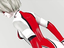 2B Shakes Her Jiggly Ass As She Suits Up to Ride a Motorcycle