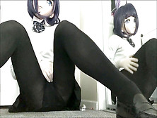 Kigurumi School Uniform Masturbating