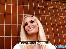 PublicAgent Hot Blonde with fine ass fucked