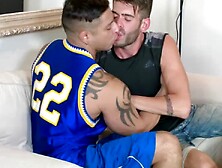 Sporty Guys Julio Rey And Axel Max Are Fucking Before Training