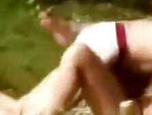 Attention! Amazing outdoors spy ex!