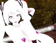 Thicc Miku Dance Hentai Vocaloid Nude Bass Knight Song MMD 3D White Hair Color Edit Smixix