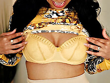 She's no angel... checking out 49-year-old Phoenix Angel's dark nipples and pussy